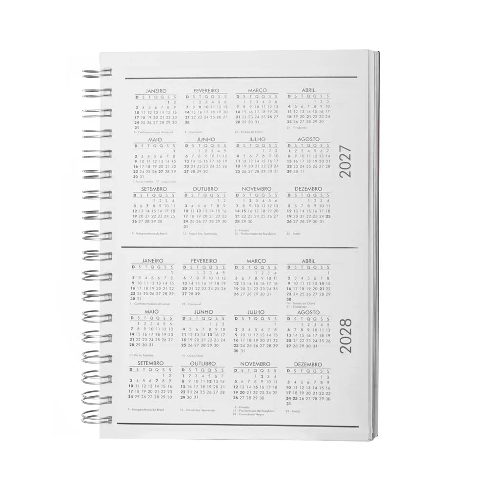 Caderno B5 Planner Capa em Percalux - alternativa