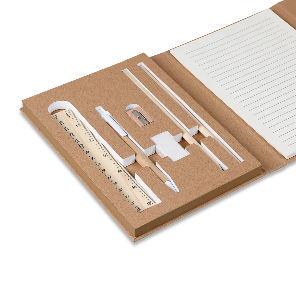 Kit Escritório Capa em Papel Kraft - alternativa